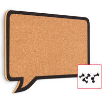 KORKTAFEL „Sprechblase“ 44x29 cm - Braun, Holz (44/29/1cm) - ALLboards