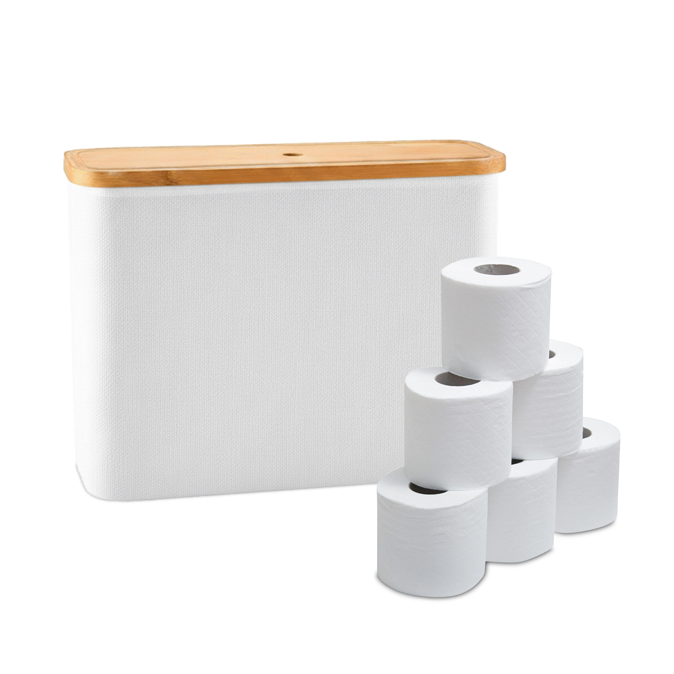 F&Ouml;RVARINGSBOX Vit f&ouml;r toalettpapper 12 rullar 34.5/45/15 cm