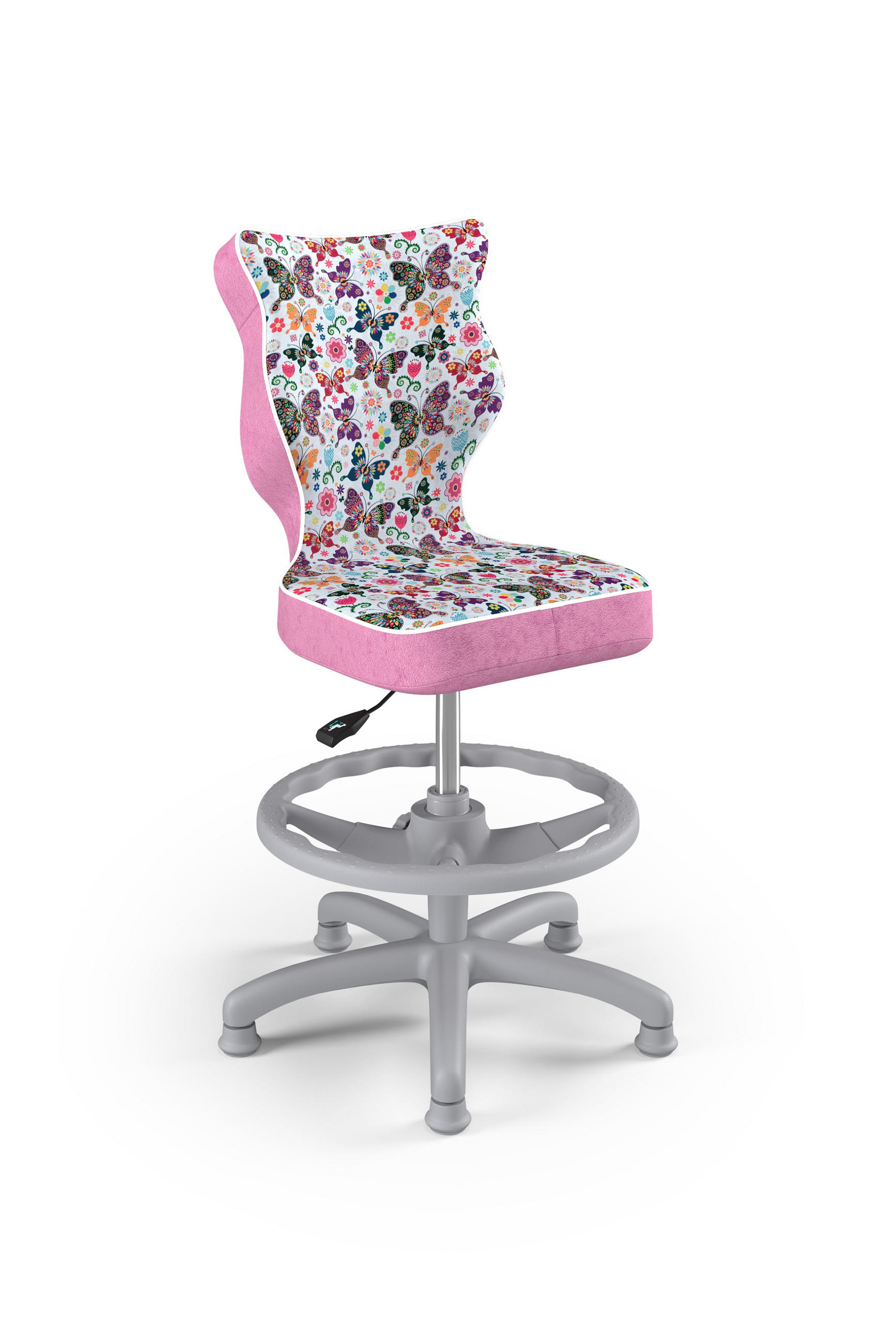 KINDERSTUHL Petit mit Fußstütze - Rosa, Textil (66/90/66cm) - RAUMHIRSCH FURNITURE