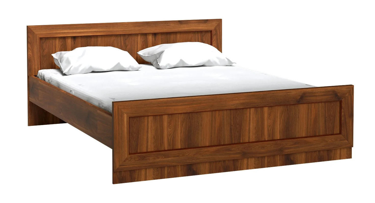 BETT TADEUSZ T-20 - Akaziefarben, Holzwerkstoff - Meblini
