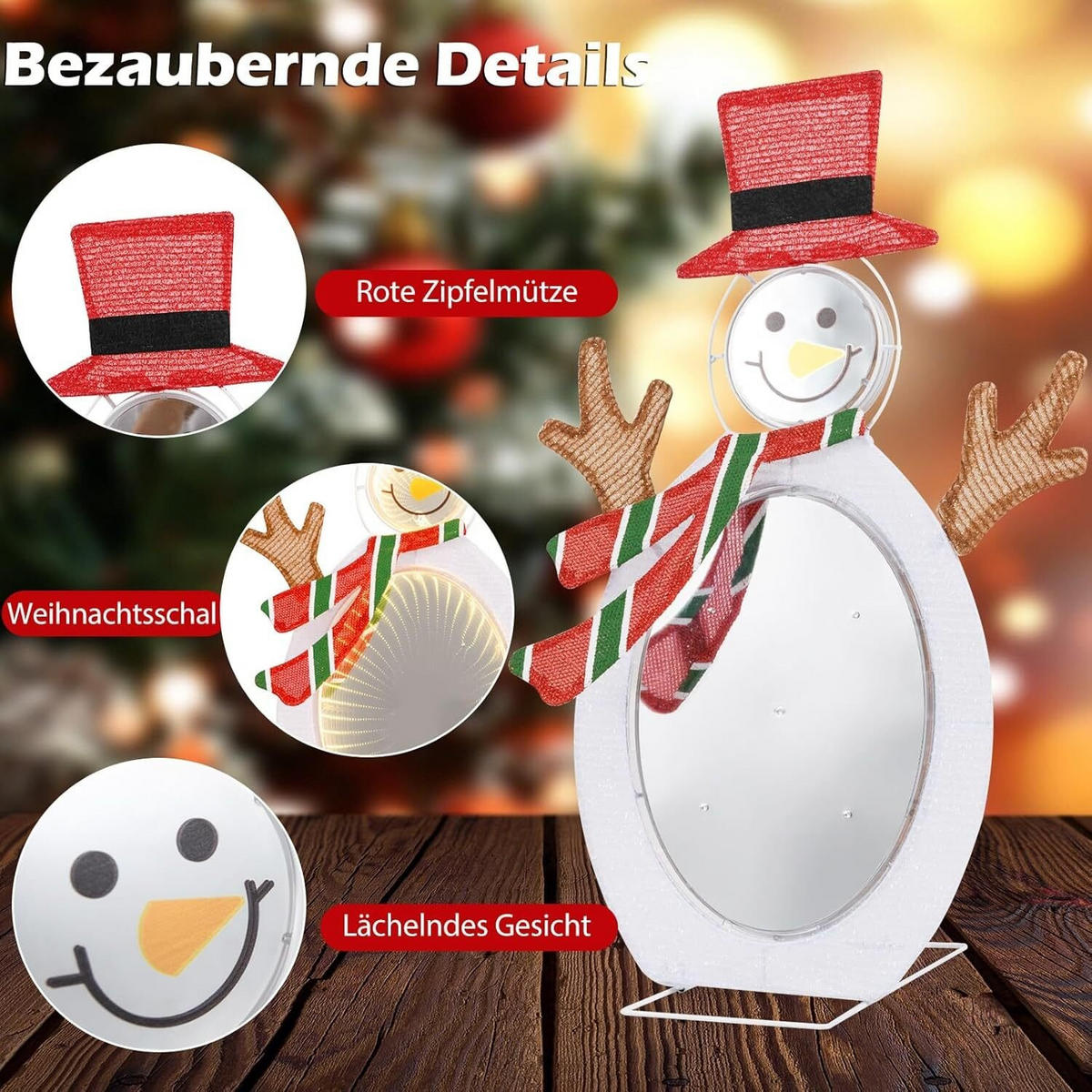 SCHNEEMANN 64cm Mehrfarbig - Multicolor, Metall (30/64/42cm) - COSTWAY
