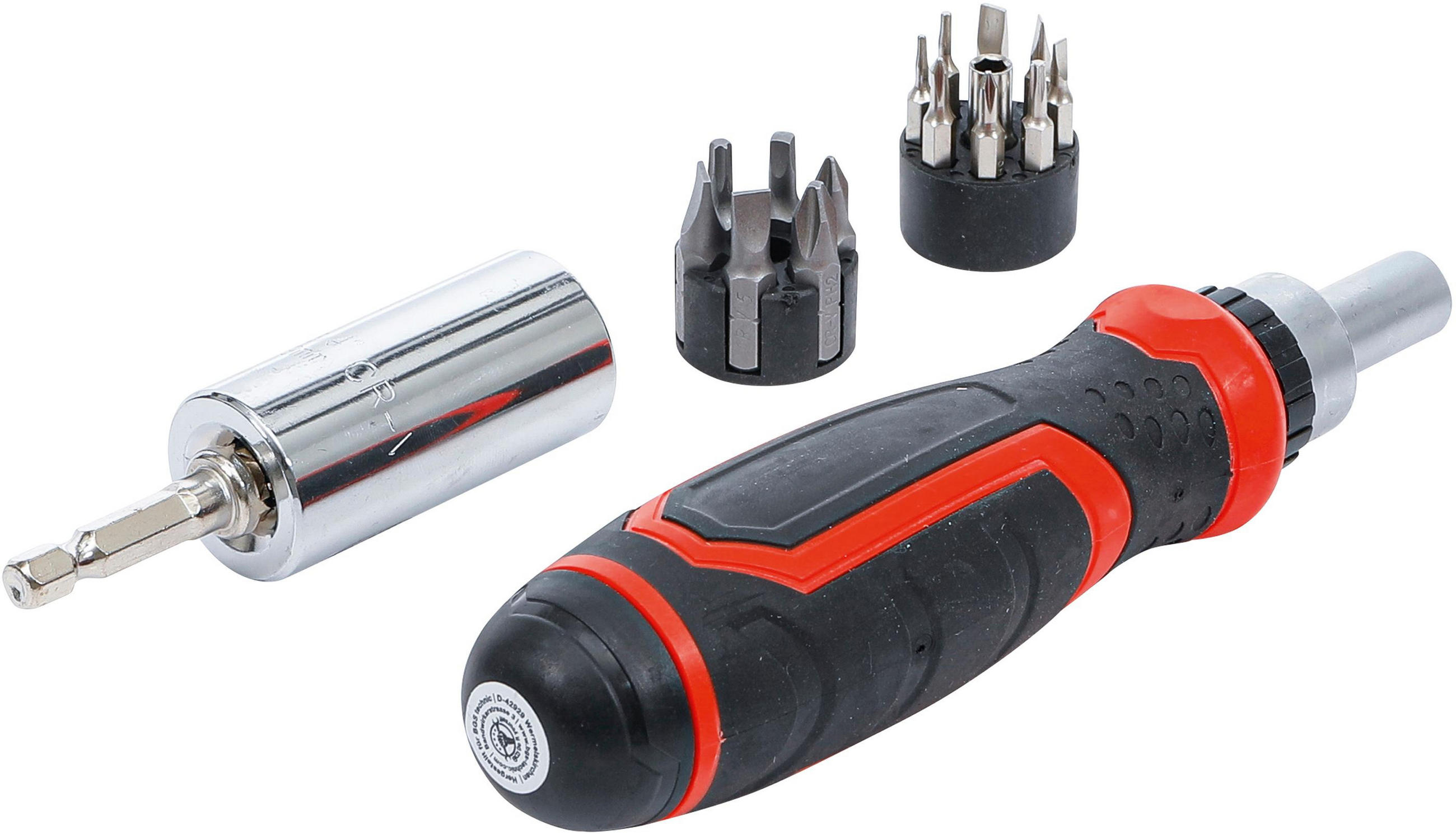 PRÄZISIONS-BIT- / MULTI-EINSATZ-SATZ | MIT RATSCHEN-DREHGRIFF FÜR - Multicolor, Kunststoff/Metall (1/1cm) - BGS technic