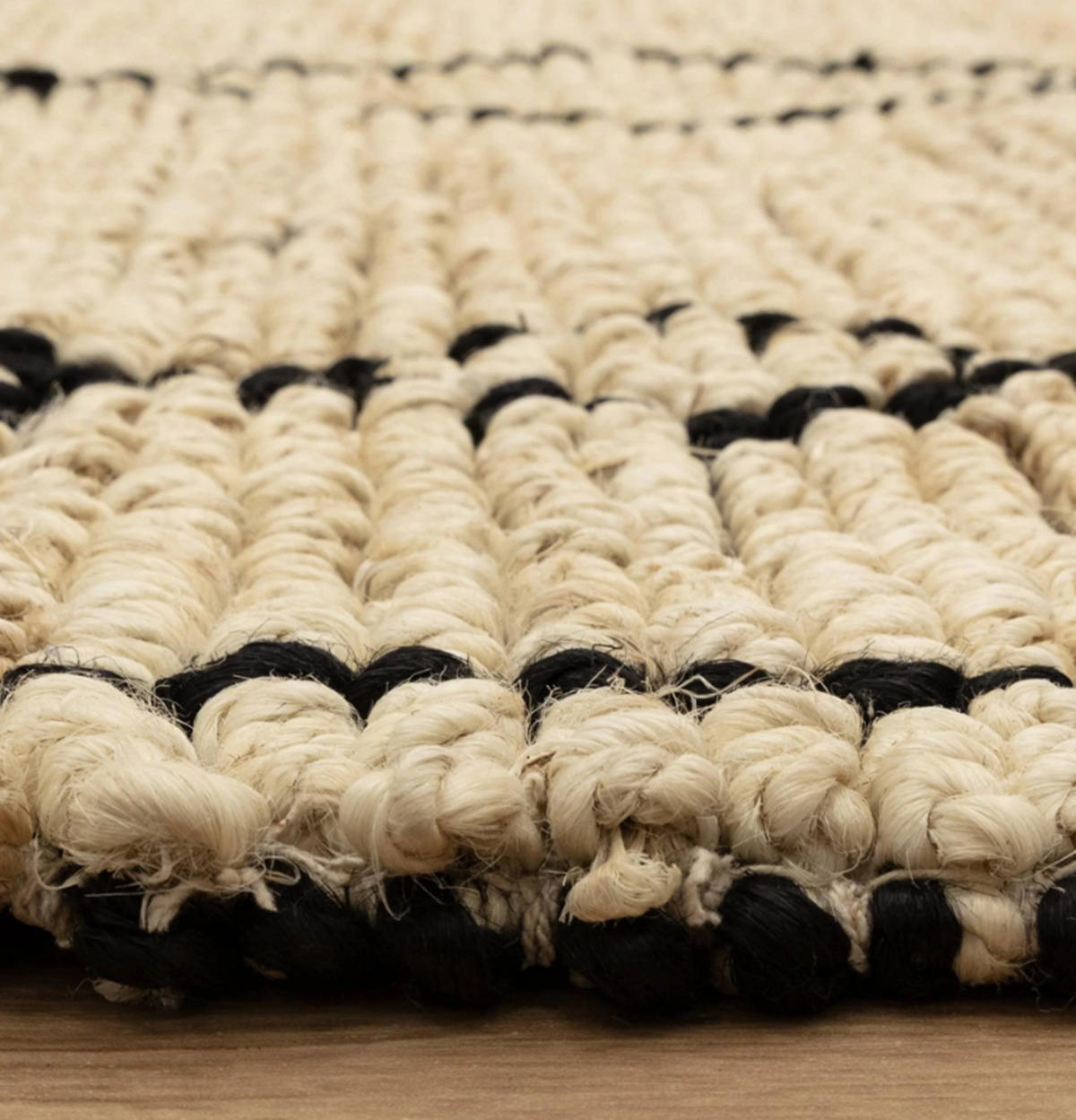 TEPPICH handgewebt Naturfaser AGORA Beige 120 x 170 cm - Beige/Dunkelbraun, Naturmaterialien (120/170cm) - Novatrend