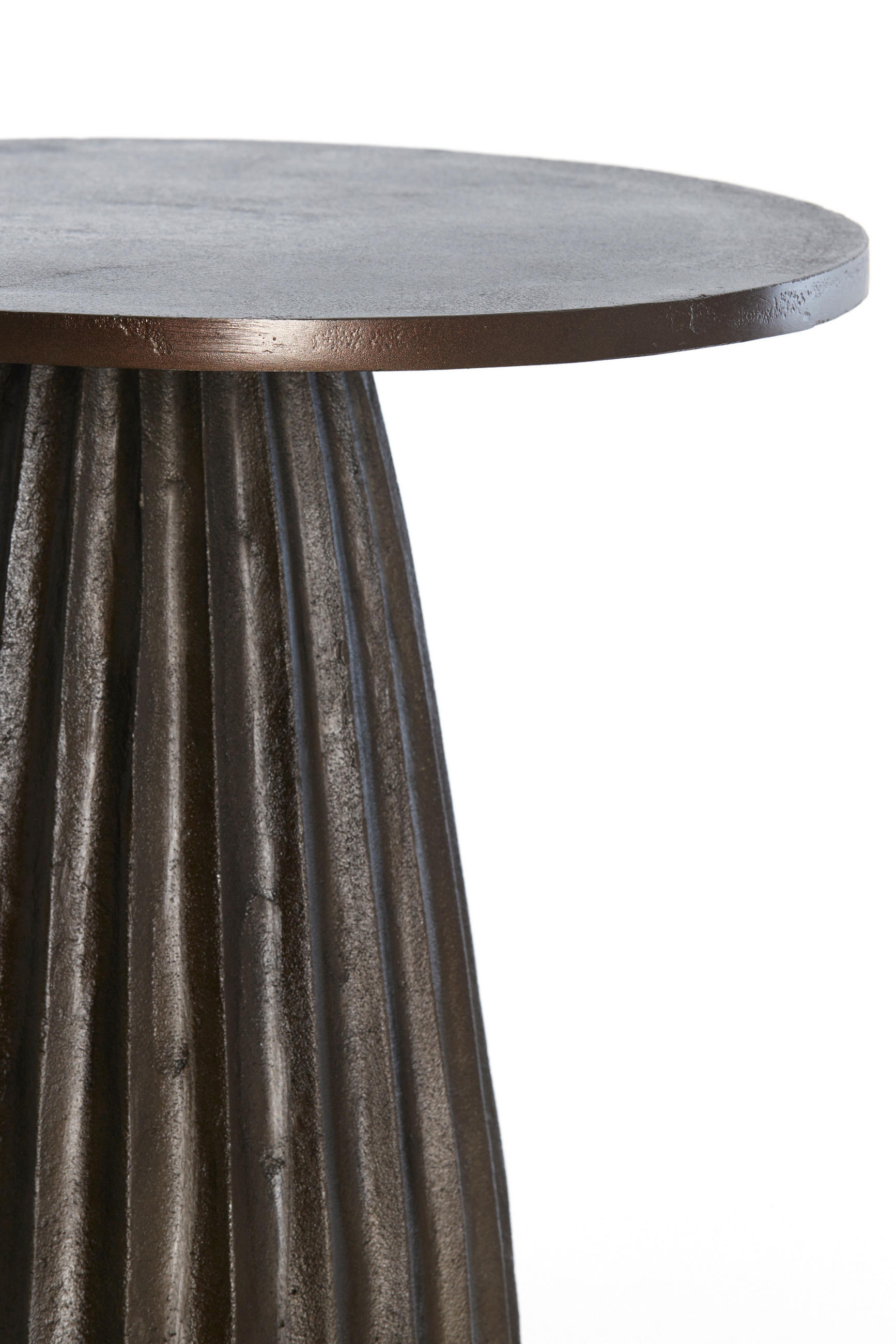 BEISTELLTISCH Veglia Braun Ø45/56 cm - Dunkelbraun, Metall (45/45/56cm) - Light & Living