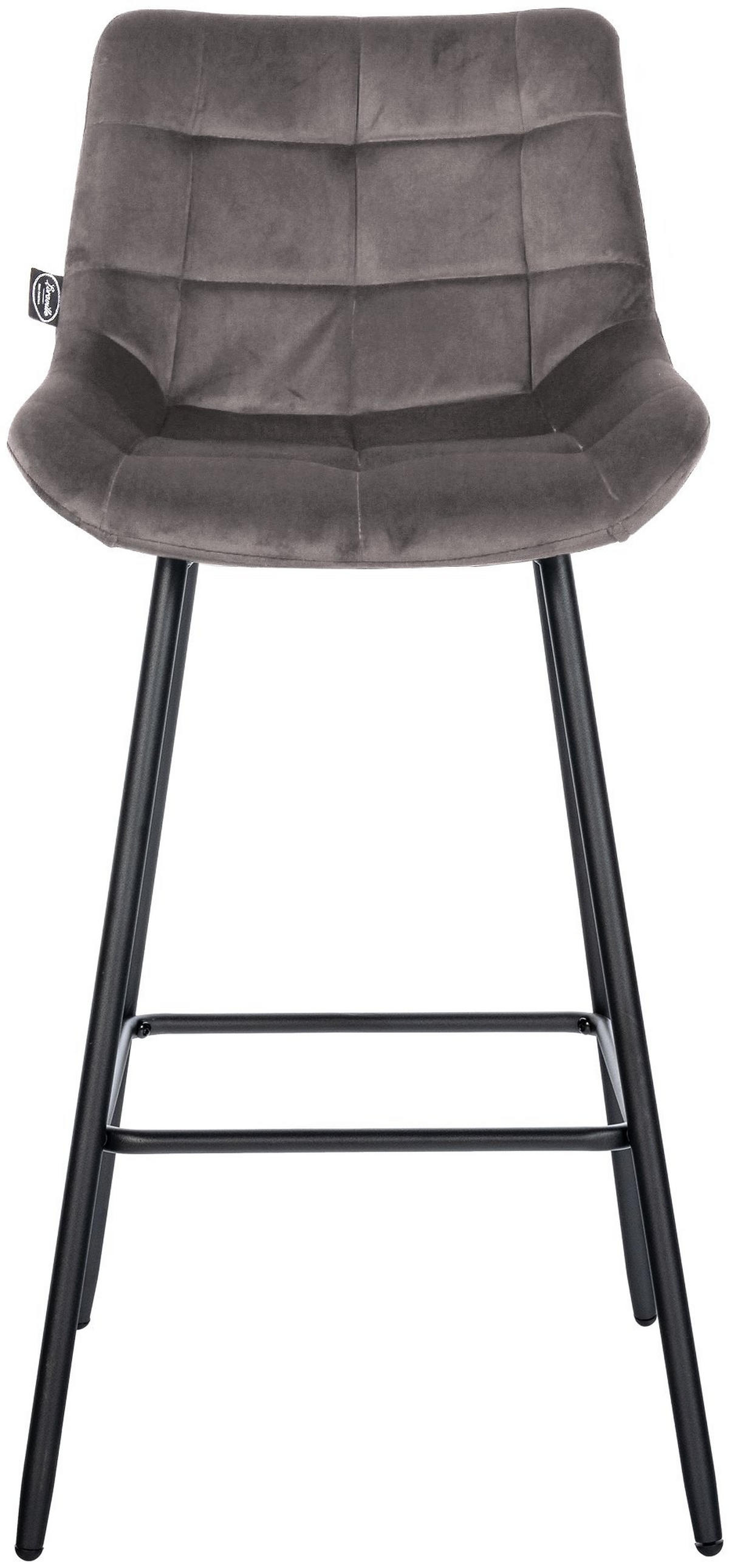 BARHOCKER Weston 104x49x56 cm Grau - Grau, Metall (49/104/56cm) - furnicato