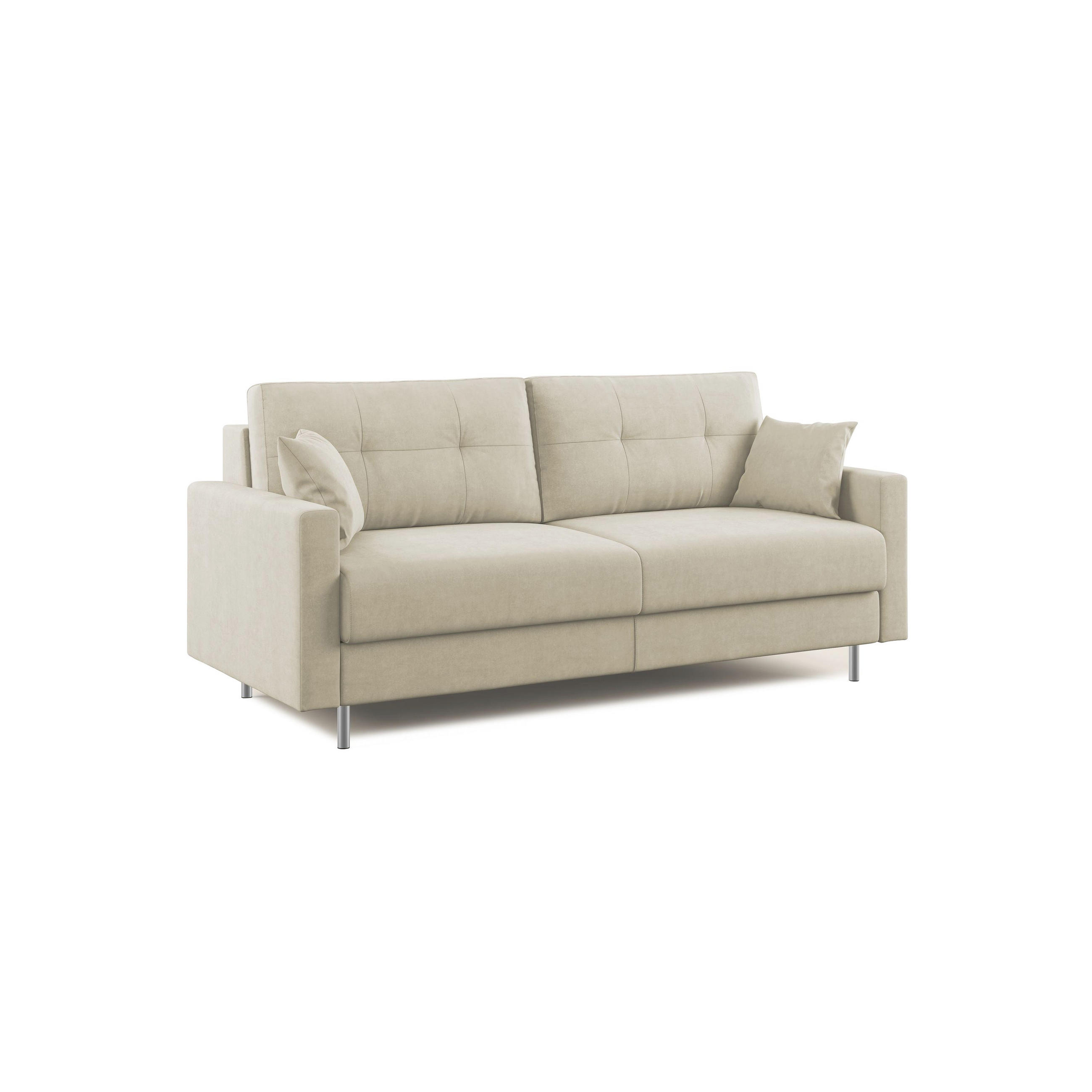 SCHLAFSOFA Megan - Creme, Textil (188/97/96cm) - Divani.store