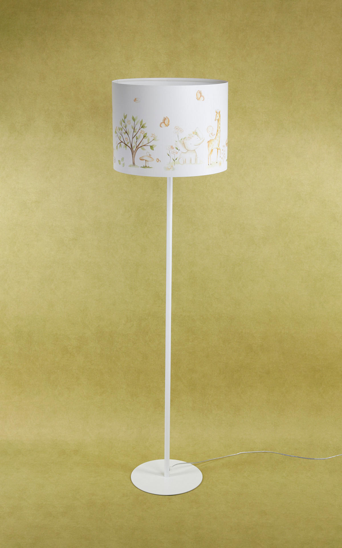STEHLAMPE Bunt 40/30 cm - Multicolor/Weiß, Kunststoff (30/3.8/30cm) - ONZENO
