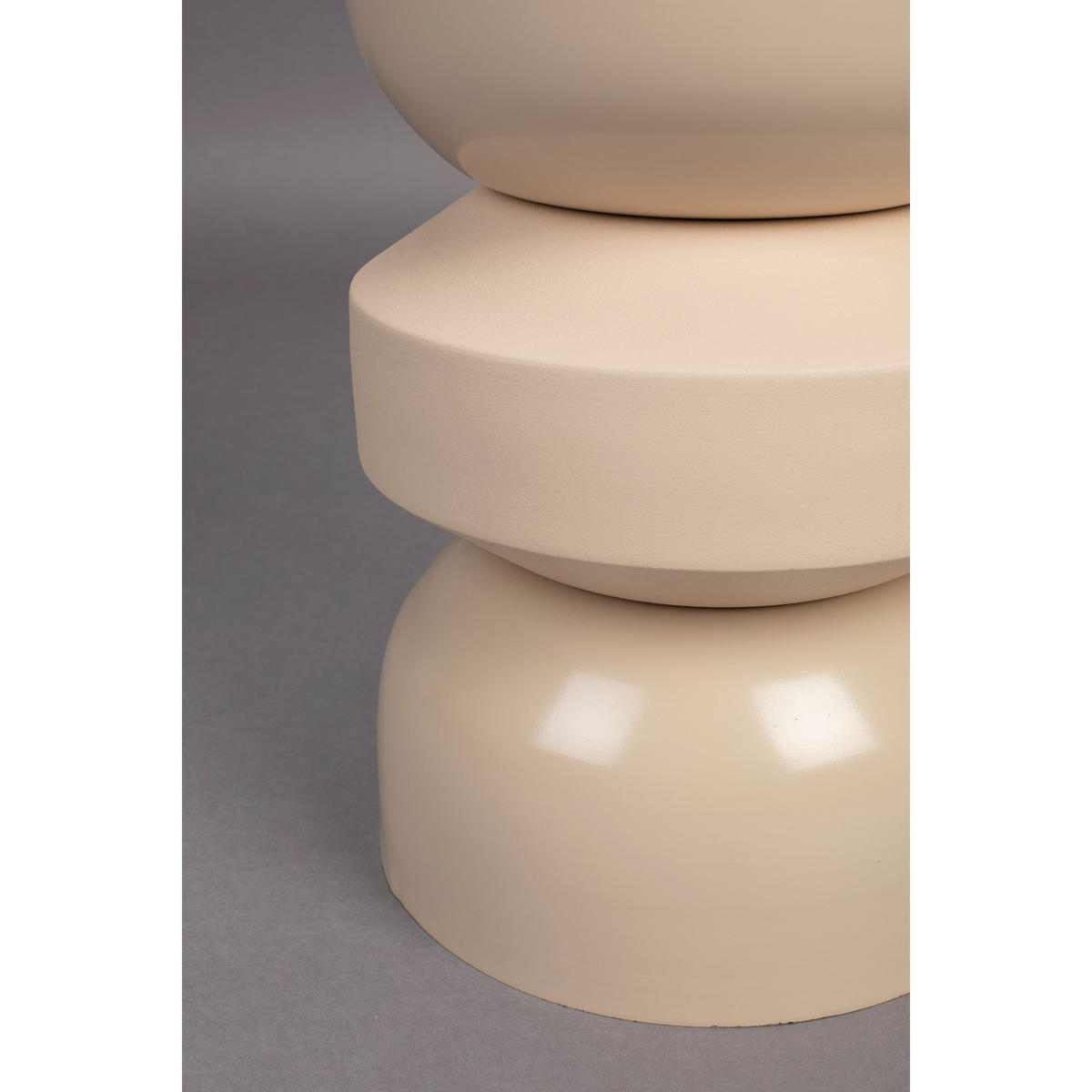 BEISTELLTISCH Apollo Beige - Beige, Metall (29/29/48cm) - Dutchbone