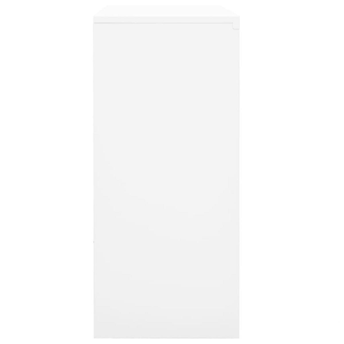 AKTENSCHRANK Richardson 90/40/90 cm - Weiß, Metall (90/90/40cm) - Nettlife