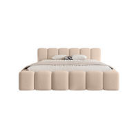 POLSTERBETT MACAPA 200x200 cm, Beige - Beige, Textil (200/200cm) - Fedve