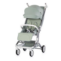 KINDERWAGEN Buggy Pocket grün klappbar Korb Frontbügel Sonnendach bis 22 kg - Grün, Metall (49/47/103cm) - Chipolino
