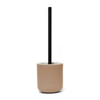 TOILETTENBÜRSTE Mambo mit schwarzem Griff und keramischem Behälter - Beige, Keramik (11.5/41/11.5cm) - Douceur d´intérieur