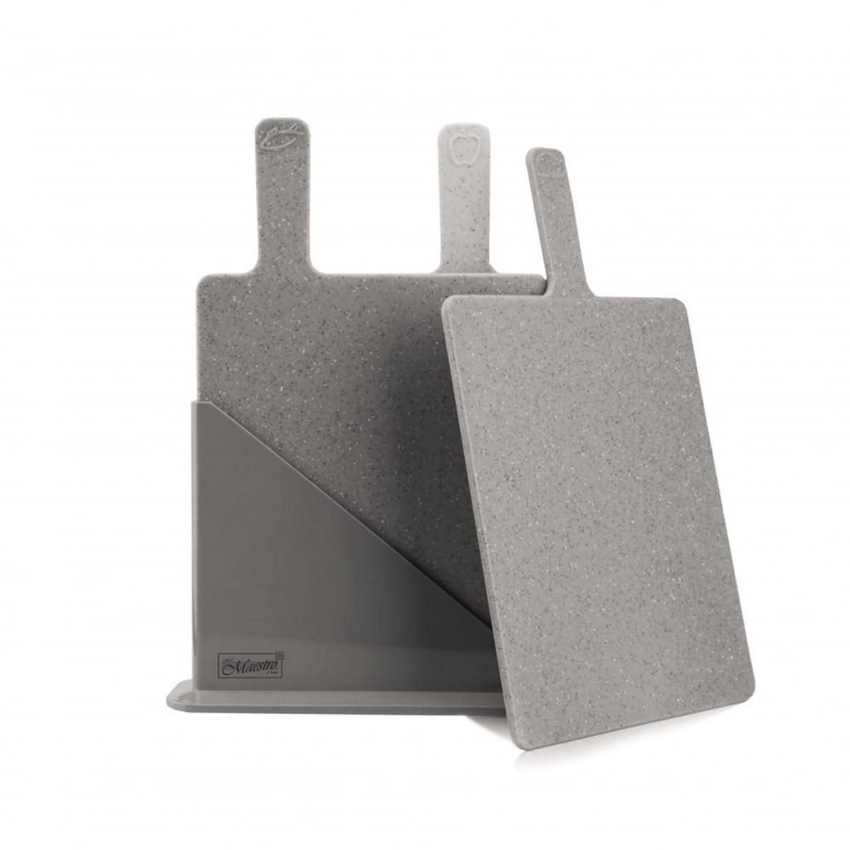 SCHNEIDEBRETT Grau 23.5/19.5/0.5 cm MR1789G - Grau, Kunststoff (19.5/23.5cm) - Maestro 