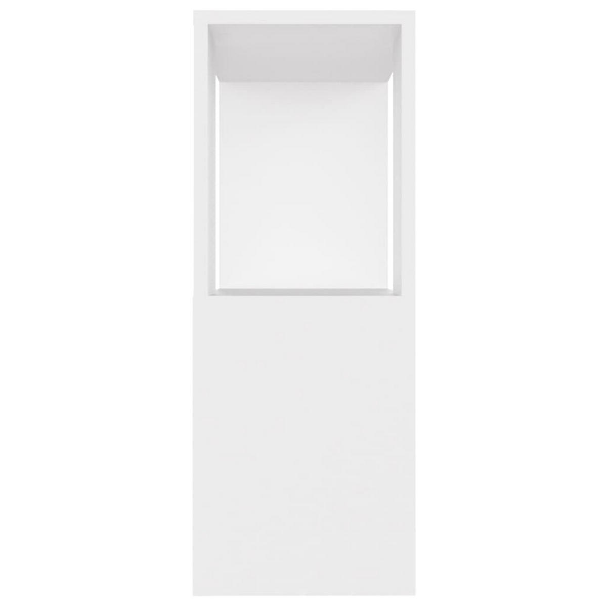 LOWBOARD mit offenes Fach 80/24/63 cm aus Holzwerkstoff in Weiß - Weiß, Holz (80/63/24cm) - vidaXL