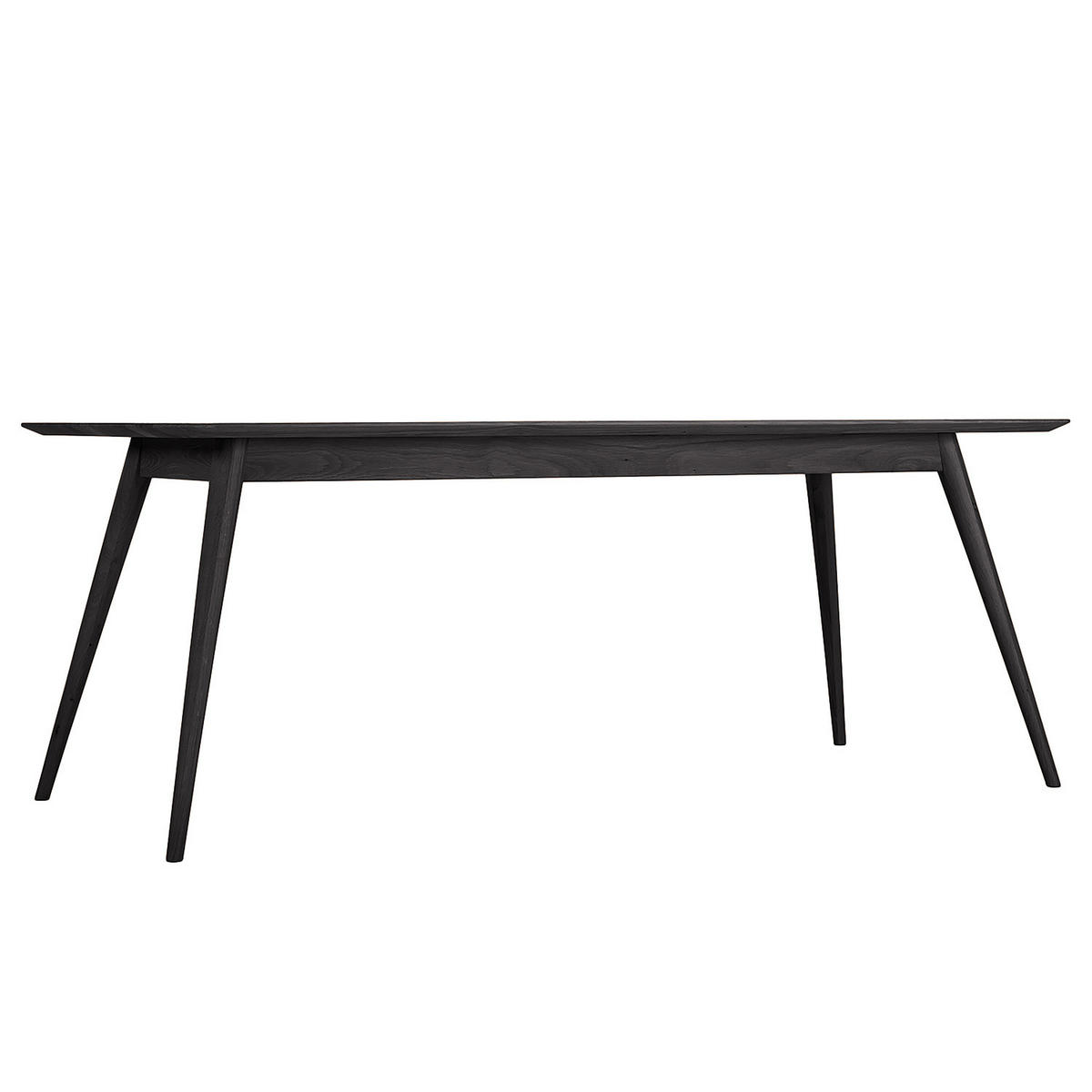 MASSIVER ESSTISCH - Massivholz - Eschefarben, Holz (90/200/75cm) - home24