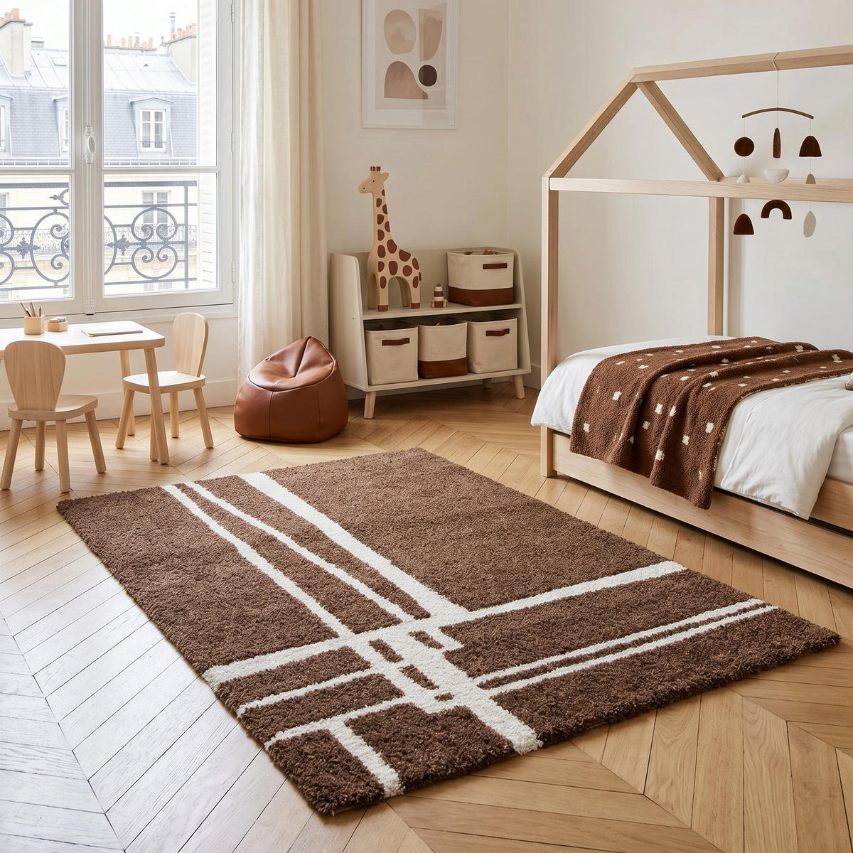 DESIGN-TEPPICH weich und dick bruin - Braun, Textil (200/290cm) - AFK Living