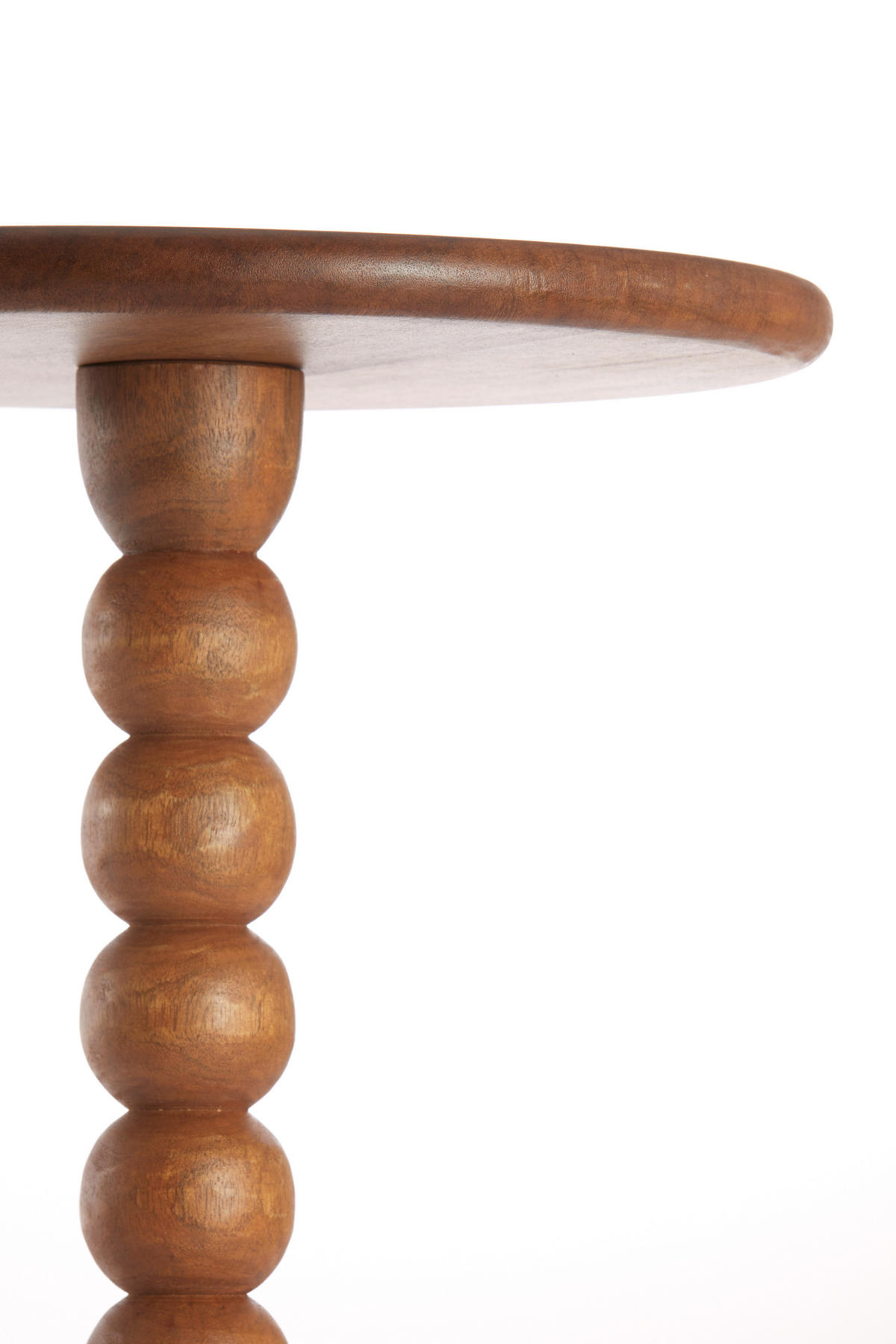 BEISTELLTISCH Veglio Braun Ø35/54 cm - Braun, Holz (35/35/54cm) - Light & Living