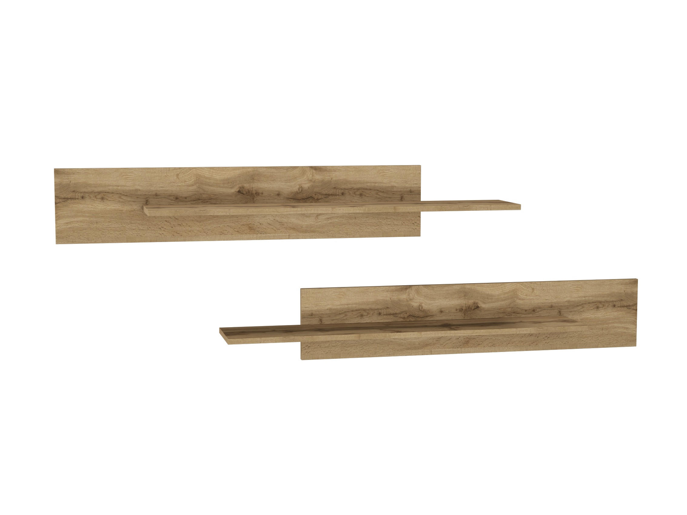 WANDREGAL-SET Wotan Eiche 100/20/20 - Eiche Wotan, Holzwerkstoff (100/20/20cm) - RAUMHIRSCH FURNITURE