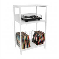 NAMJESTAJ - bijela, drvni materijal/metal (40/65/30cm) - Relaxdays