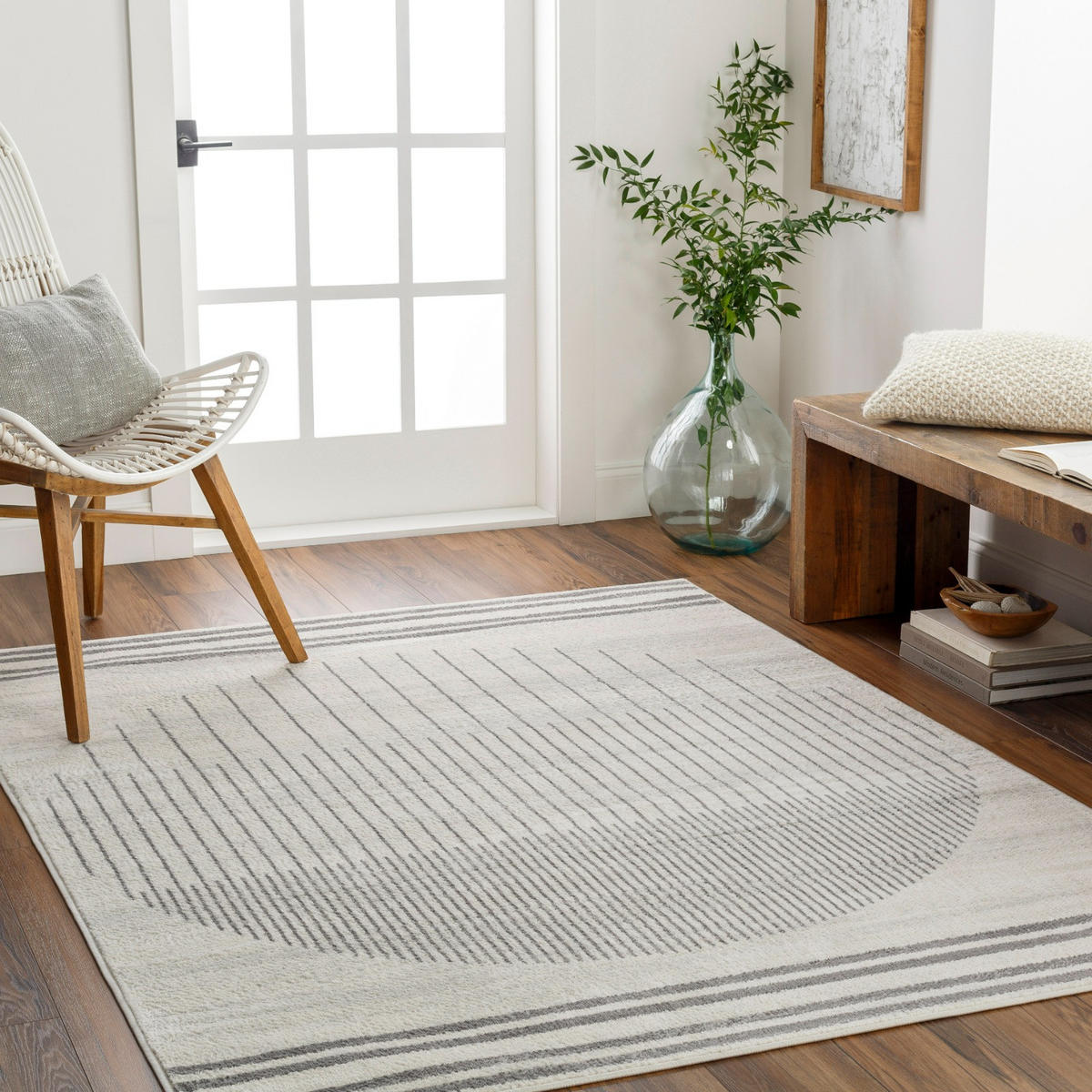 KURZFLORTEPPICH 120x170 cm Grau - Beige, Naturmaterialien/Textil (120/170cm) - LIVABLISS