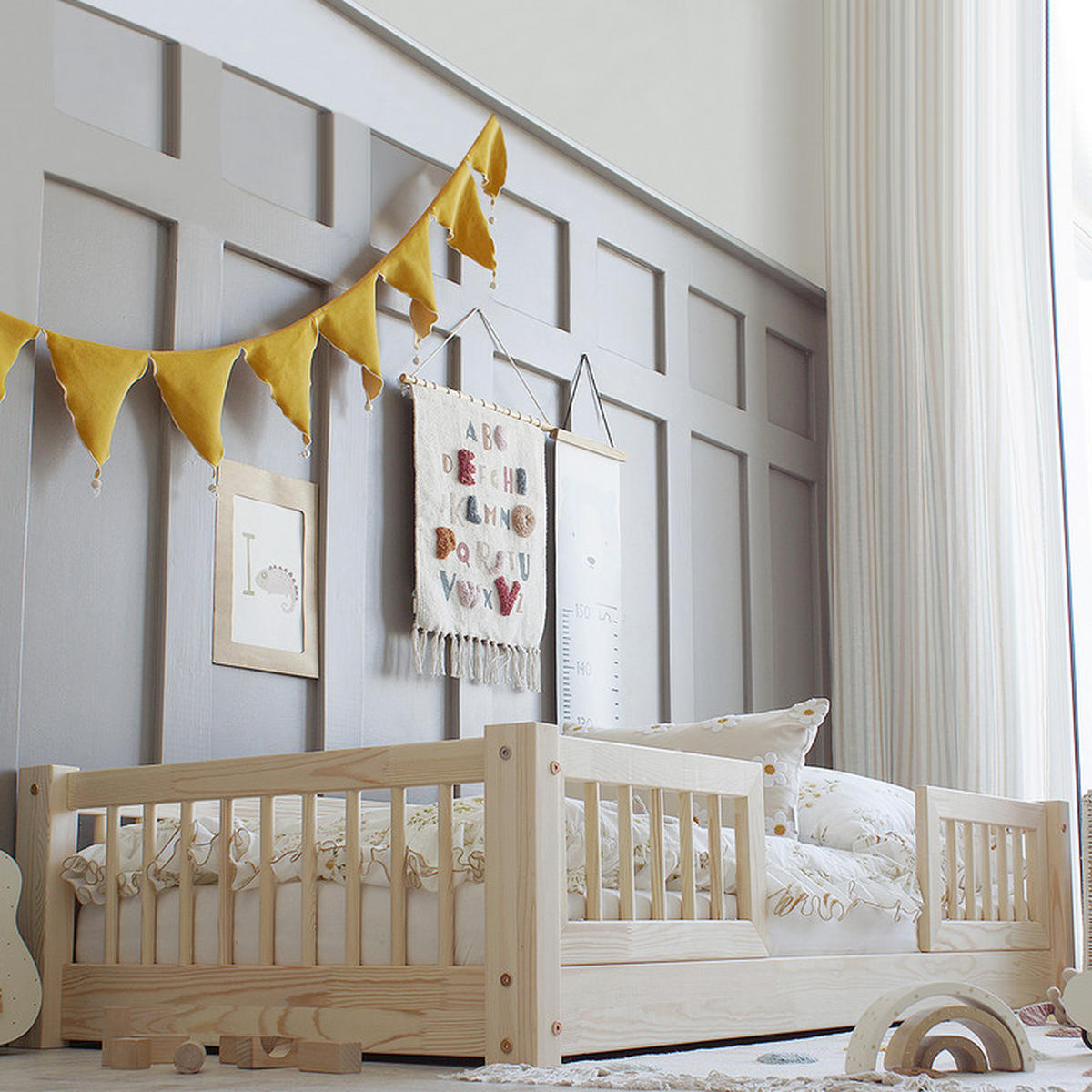 POSTEL 90/190 Adèle Přírodní dřevo - hnědá, dřevo (90/190cm) - Petits-meubles