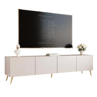 TV-LOWBOARD ANGEL Kaschmir stehend mit LED-Beleuchtung 200 cm - Kaschmir, Holzwerkstoff (200/49/40cm) - Idohome