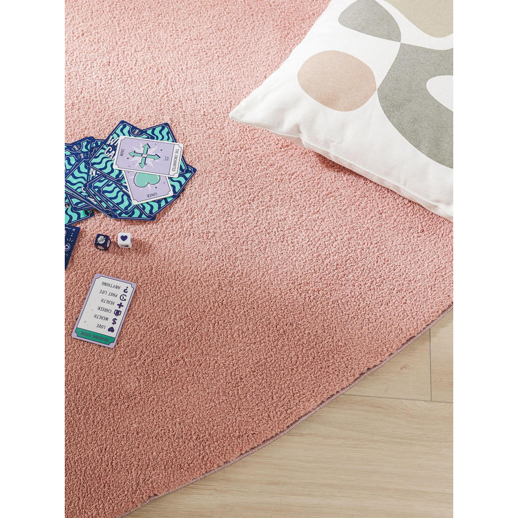 Thumbnail - benuta Pop Teppich, Rosa, Textil, Beton Optik, Freiform, 120x170 cm, wasserabweisend, Teppiche & Böden, Teppiche