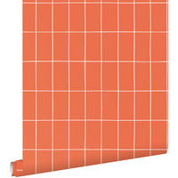 TAPETE kleine Fliesen 50 x 900 cm - Orange, Papier (50/900cm) - ESTAhome