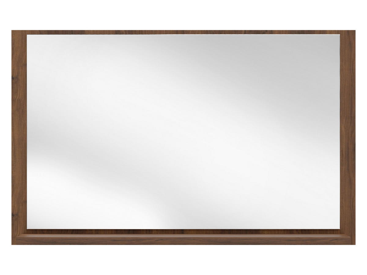 OGLINDĂ 14 - culoare lemn de nuc, compozit lemnos (80/50/15cm) - MIRJAN24