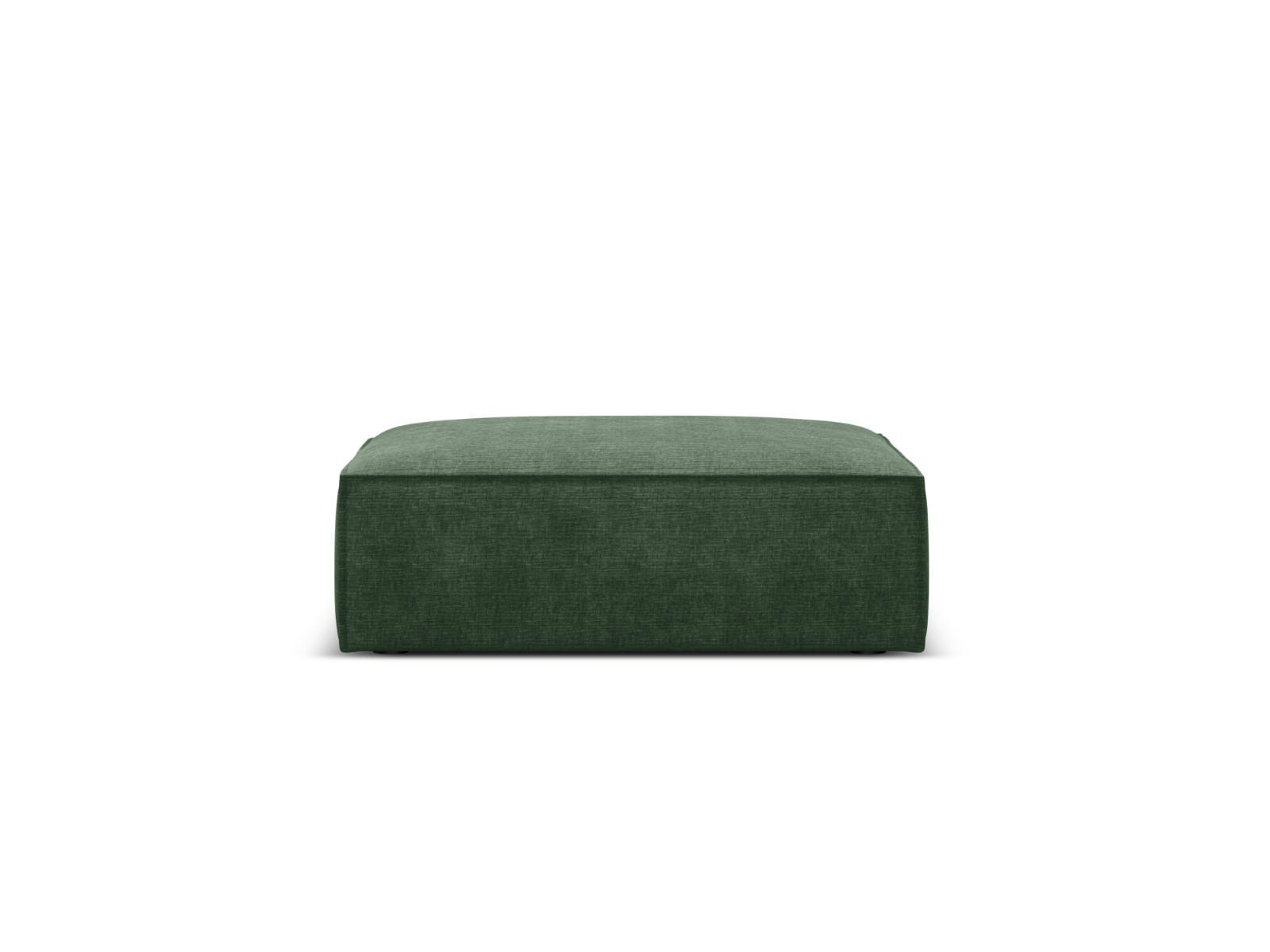 POUF Kaelle aus Chenille-Stoff flaschengrün - Dunkelgrün, Textil (80/38/100cm) - Micadoni