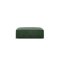 POUF Kaelle aus Chenille-Stoff flaschengrün - Dunkelgrün, Textil (80/38/100cm) - Micadoni