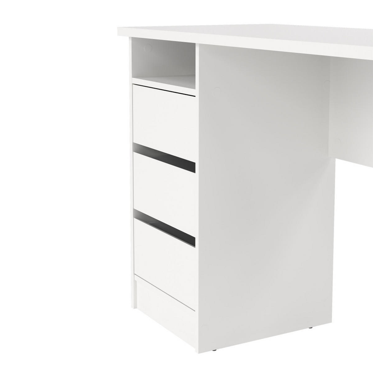 SCHREIBTISCH, FunctionPlus, Weiß, Holzwerkstoff, 110 x 49 x 76 cm - Weiß, Holzwerkstoff (49/110/76cm) - ebuy24