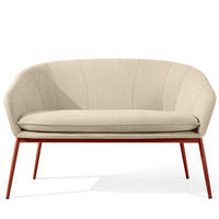 GARTENSOFA SOLIS - Creme, Textil/Metall (118/76/66cm) - KONSIMO®
