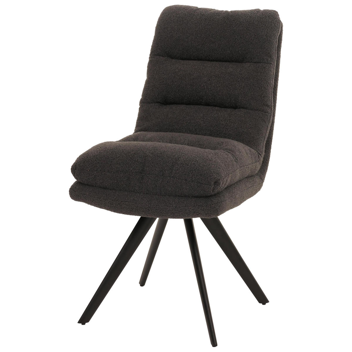 ESSZIMMERSTUHL Anthrazit - Anthrazit, Textil (48/92/68cm) - MCW