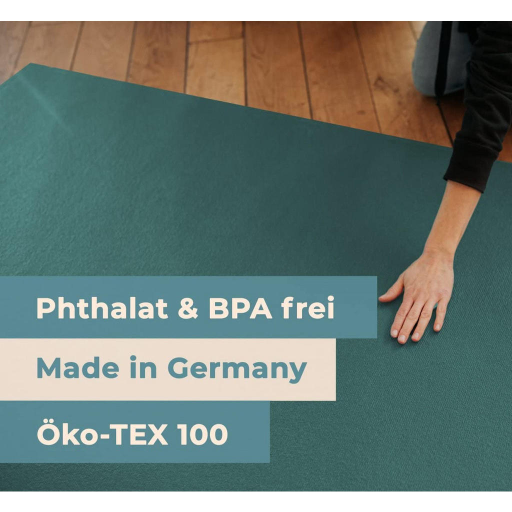 Thumbnail - Sanosoft Krabbelmatte, Petrol, Textil, 120x170 cm, Oeko-Tex® Standard 100, Teppiche & Böden, Teppiche, Teppich Kinderzim...