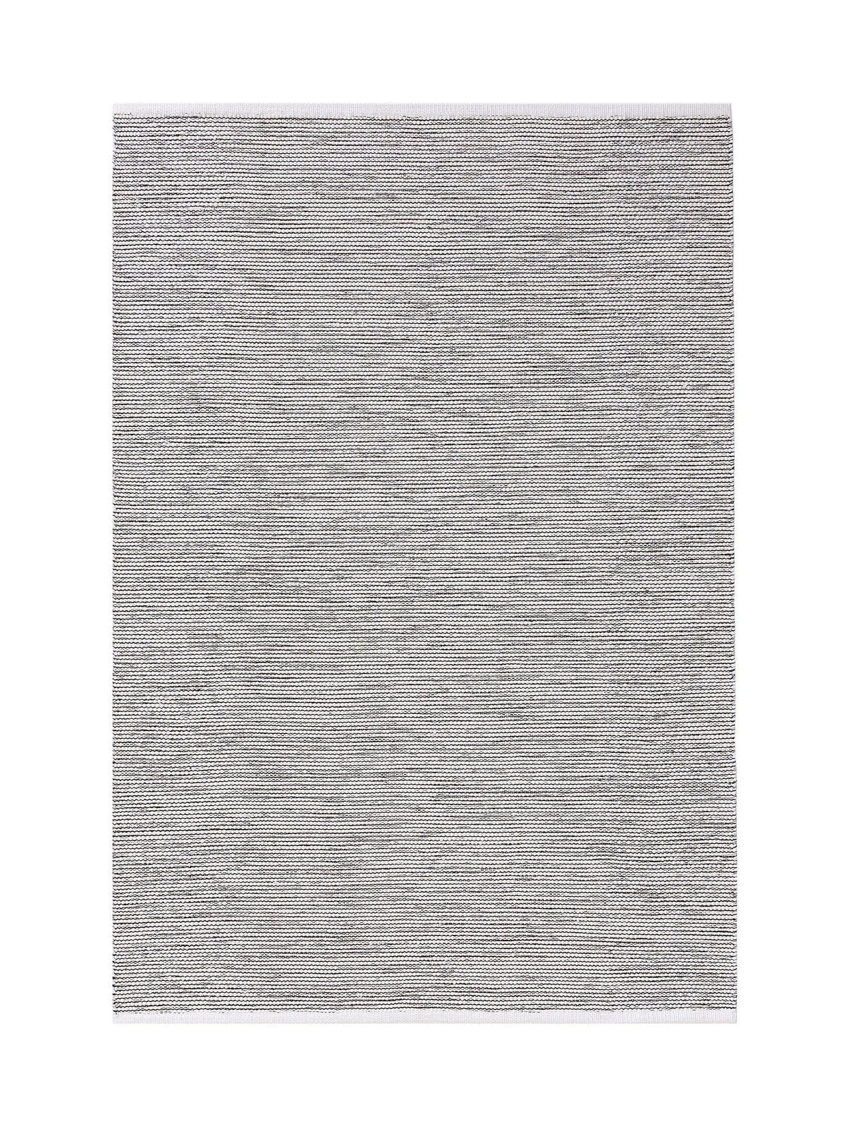 BAUMWOLLTEPPICH Ron handgewebt 240x340 cm - Schwarz, Naturmaterialien/Textil (240/340cm) - benuta