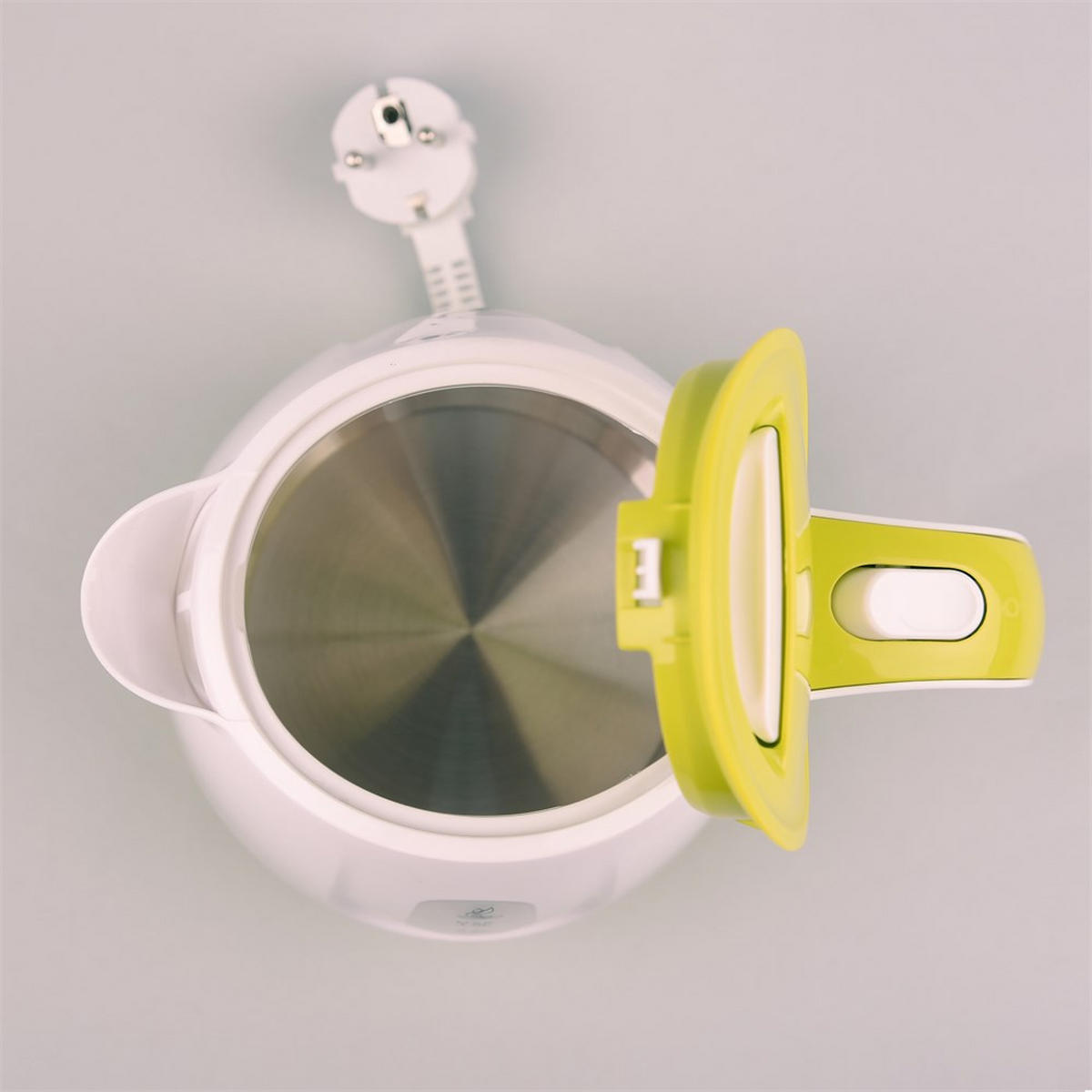 WASSERKOCHER ELEKTRISCH Weiß 14.5/14.5/19.5 cm MR013GREEN - Weiß, Kunststoff (14.5/19.5/14.5cm) - Maestro 