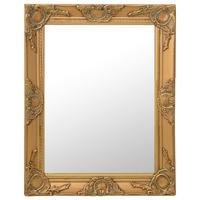WANDSPIEGEL im Barock-Stil 50x60 cm Golden - Goldfarben, Holz (50/2/60cm) - furnicato