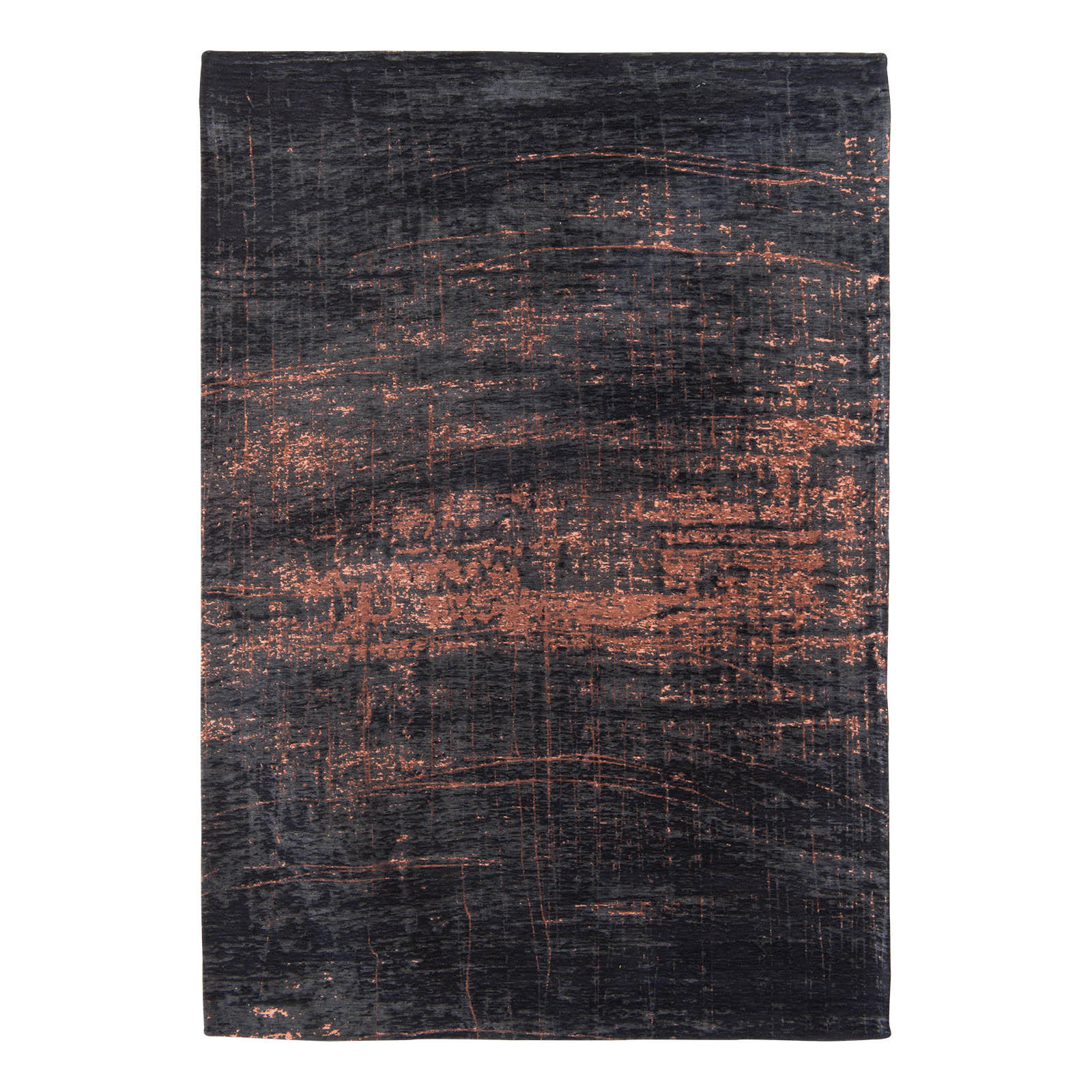TEPPICH Soho Copper Mad Men 170/240 cm - Schwarz, Textil (170/240cm) - Louis De Poortere