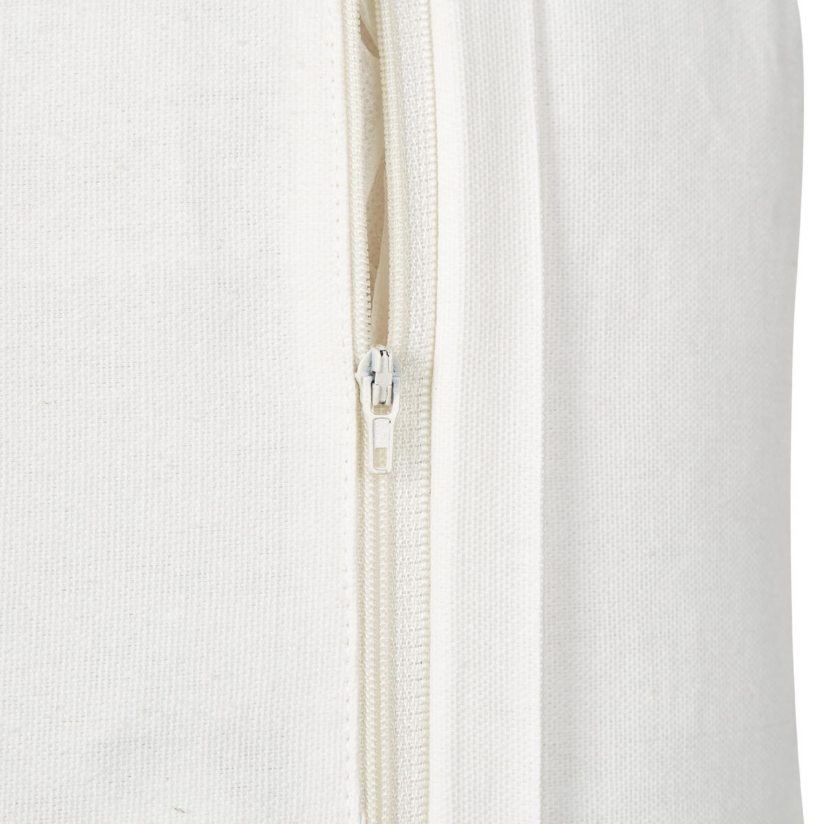 DEKOKISSEN Weiß 45/45 cm Dillenia - Multicolor/Weiß, Textil (45/45/6cm) - Beliani