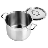 KOCHTOPF Anett mit Edelstahldeckel silber - Silberfarben, Metall (4.6cm) - Orion 