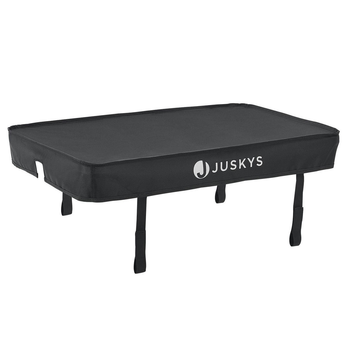 FAHRRADANHÄNGER 90 Liter - Schwarz, Kunststoff (64/93/162cm) - Juskys