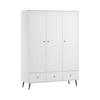 SKŘÍŇ 3DVEŘOVÁ Blanca Bílá - bílá, kompozitní dřevo (133.2/185/50cm) - Petits-meubles