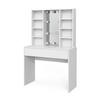SCHMINKTISCH Alexa Weiß 93 cm mit LED Beleuchtung - Weiß, Holzwerkstoff (93/147/40cm) - Vicco