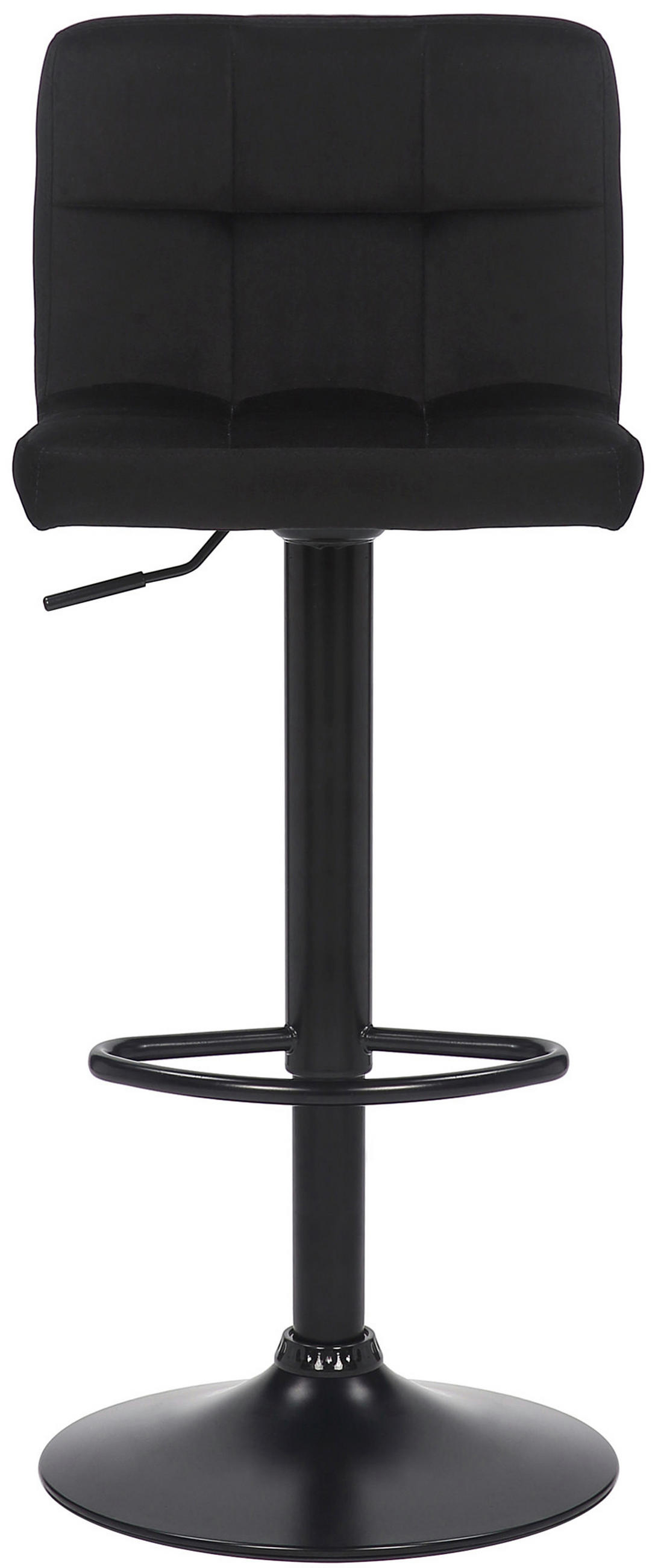BARHOCKER 2er Set Fenai Samt schwarz - Schwarz, Textil/Metall (40/106/40cm) - TPFLiving