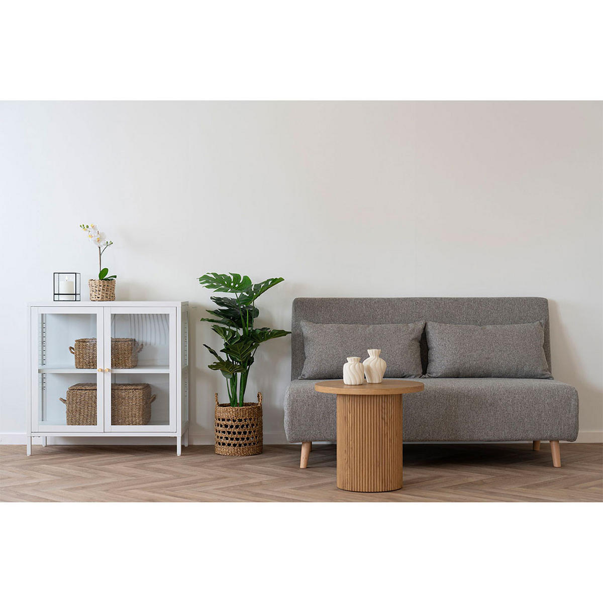 SCHLAFSOFA, Marlow, Grau, Polyester, 140 x 88 x 82 cm - Grau, Textil (140/82/88cm) - ebuy24