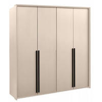 DREHTÜRENSCHRANK Giana mit 4 Türen, 210 cm, Beige Sand - Sandfarben/Beige, Holzwerkstoff (210/215/64.5cm) - Beautysofa