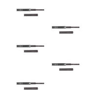 KUGELFÜHRUNGEN Höhe 45mm, Tiefe 300mm, Vollauszug, Schwarz 5er-set - Schwarz, Metall (1.27/5/30cm) - EMUCA