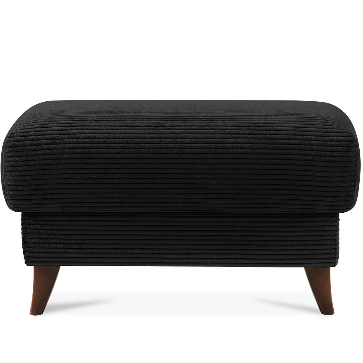 HOCKER GUSTAVO II, Schwarz - Schwarz/Braun, Holz/Holzwerkstoff (92/49/92cm) - KONSIMO®