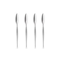 HUMMERGABEL Focus Steel 4er Set, 18/8 Edelstahl, 20.6 cm - Silberfarben, Metall - GENSE